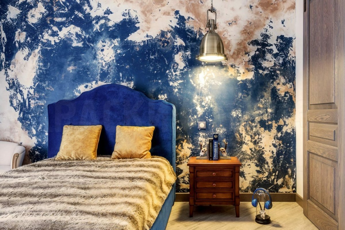 Венецианская штукатурка Сан Марко голубая