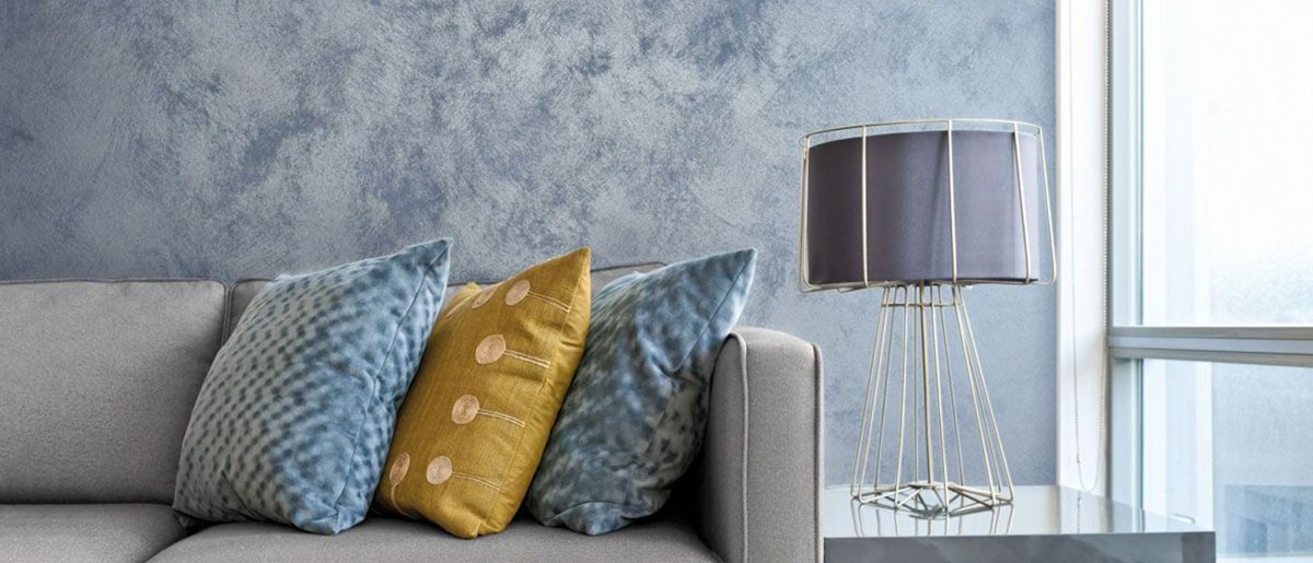 Фактурная штукатурка в интерьере