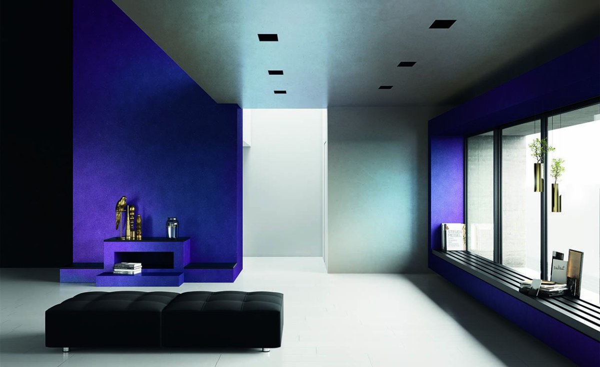 Венецианская штукатурка фиолетовая