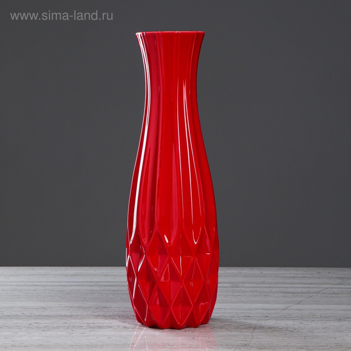 Красные напольные вазы