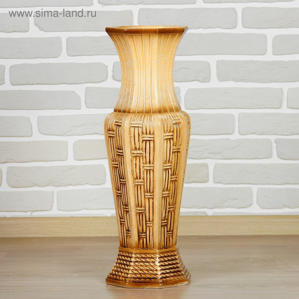 Ваза 70см напольная плетеная253/656716
