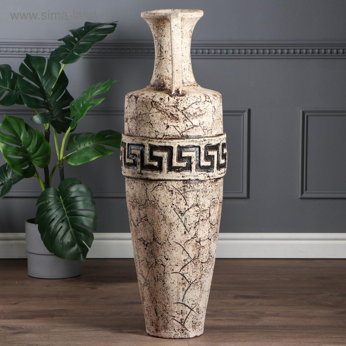 Ваза напольная "Лаура" шамот, 94 см, микс