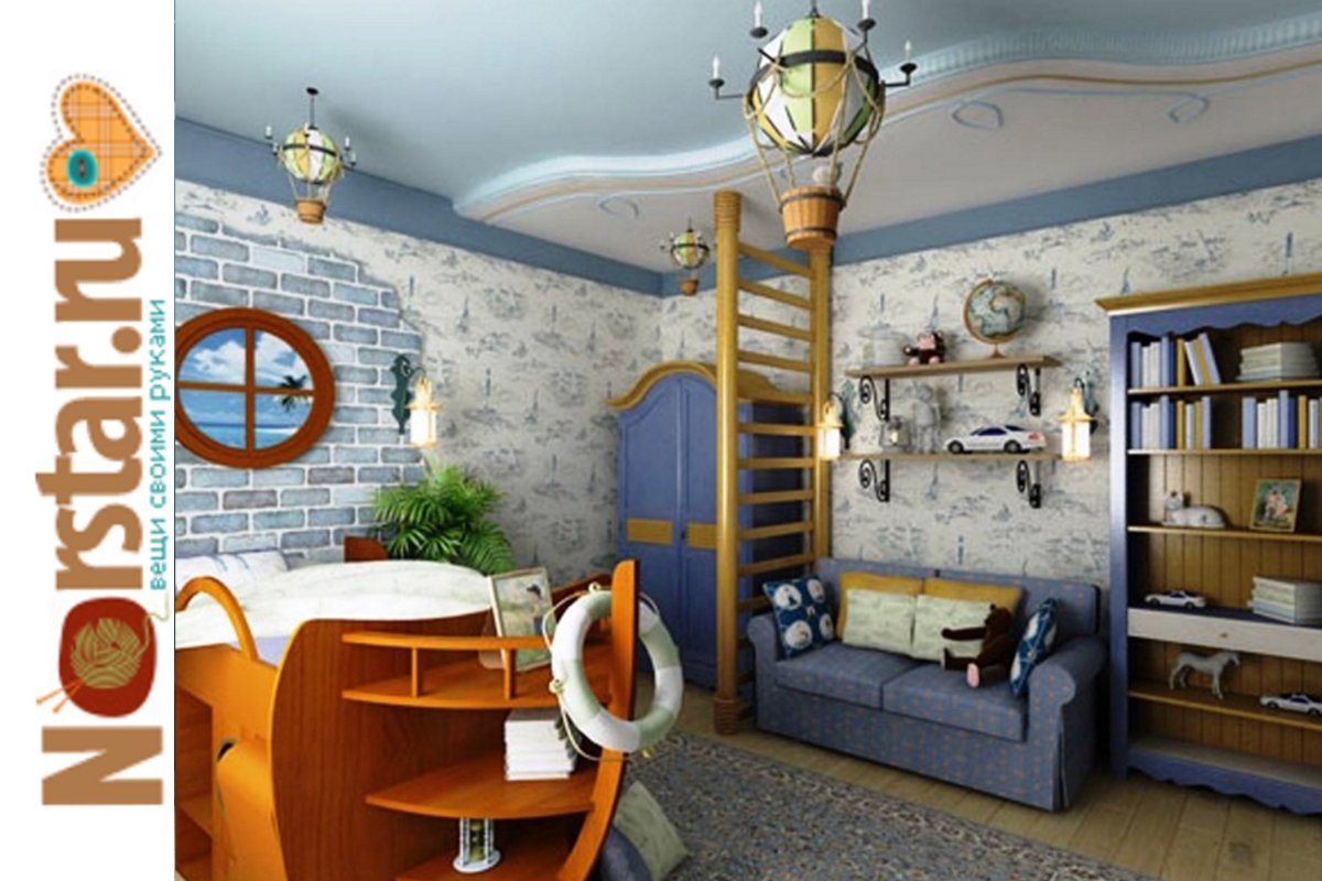 Морской стиль в интерьере