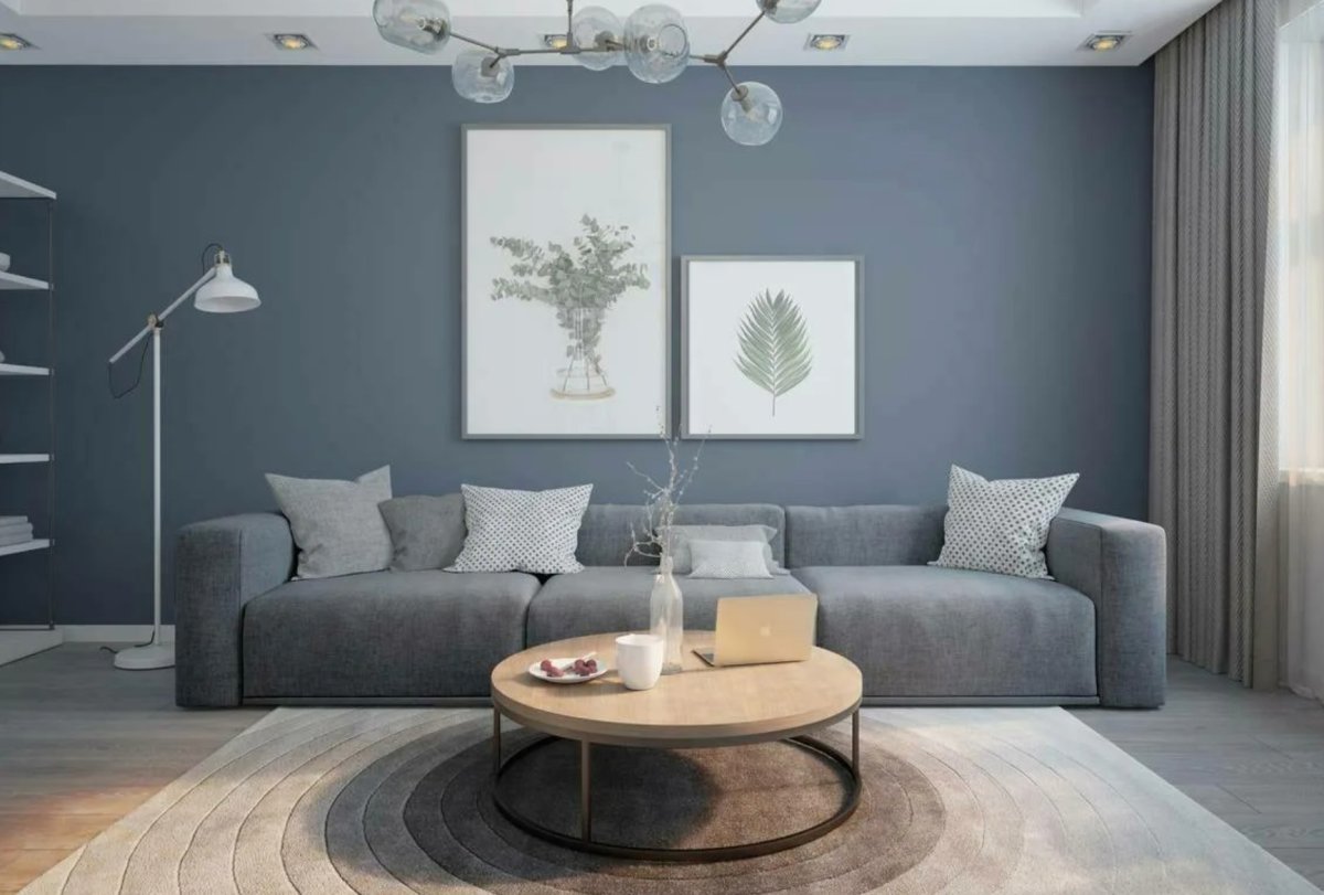 Серый интерьер