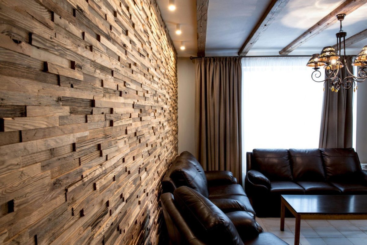 Декоративная отделка деревом