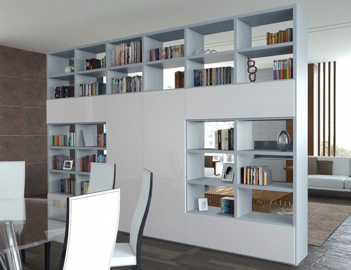 Полки перегородки для зонирования