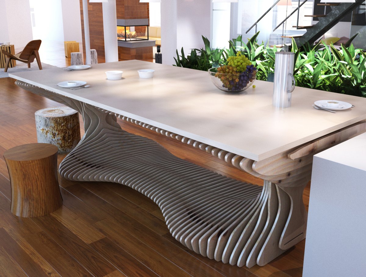 Параметрика из фанеры мебель