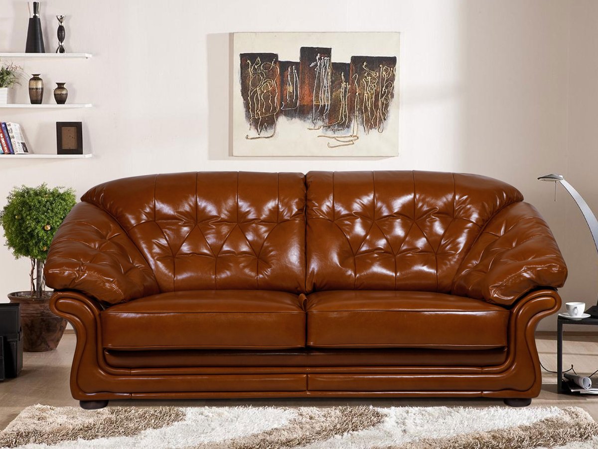 Кожаный диван Британика Солсбери