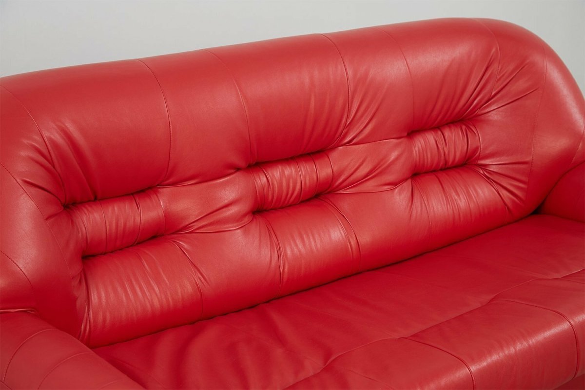 Диван Честер красный хофф