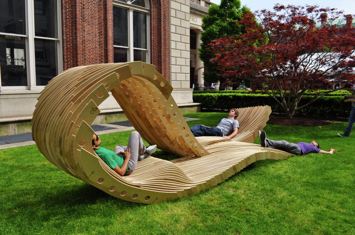 Необычные скамейки