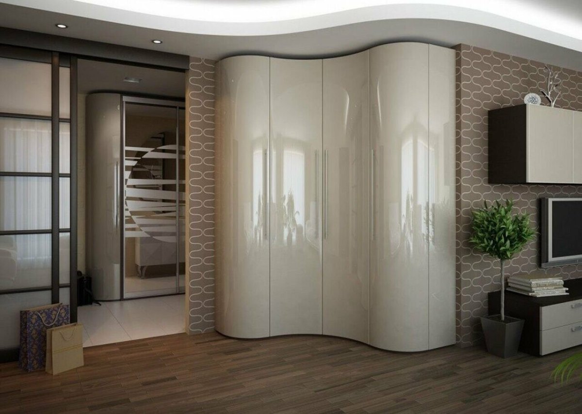 Шкаф-купе радиусный Шери