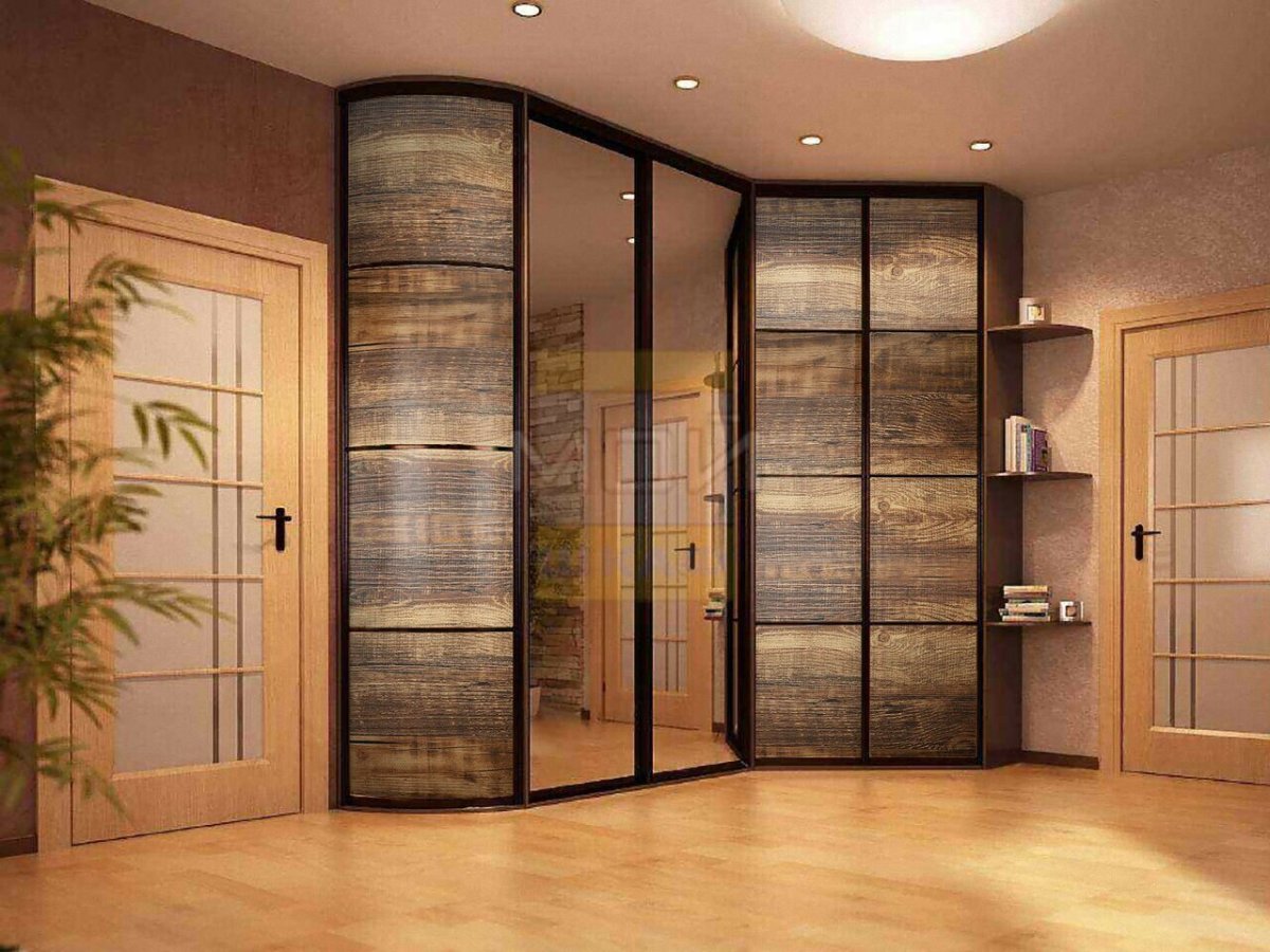 Встроенный угловой шкаф купе