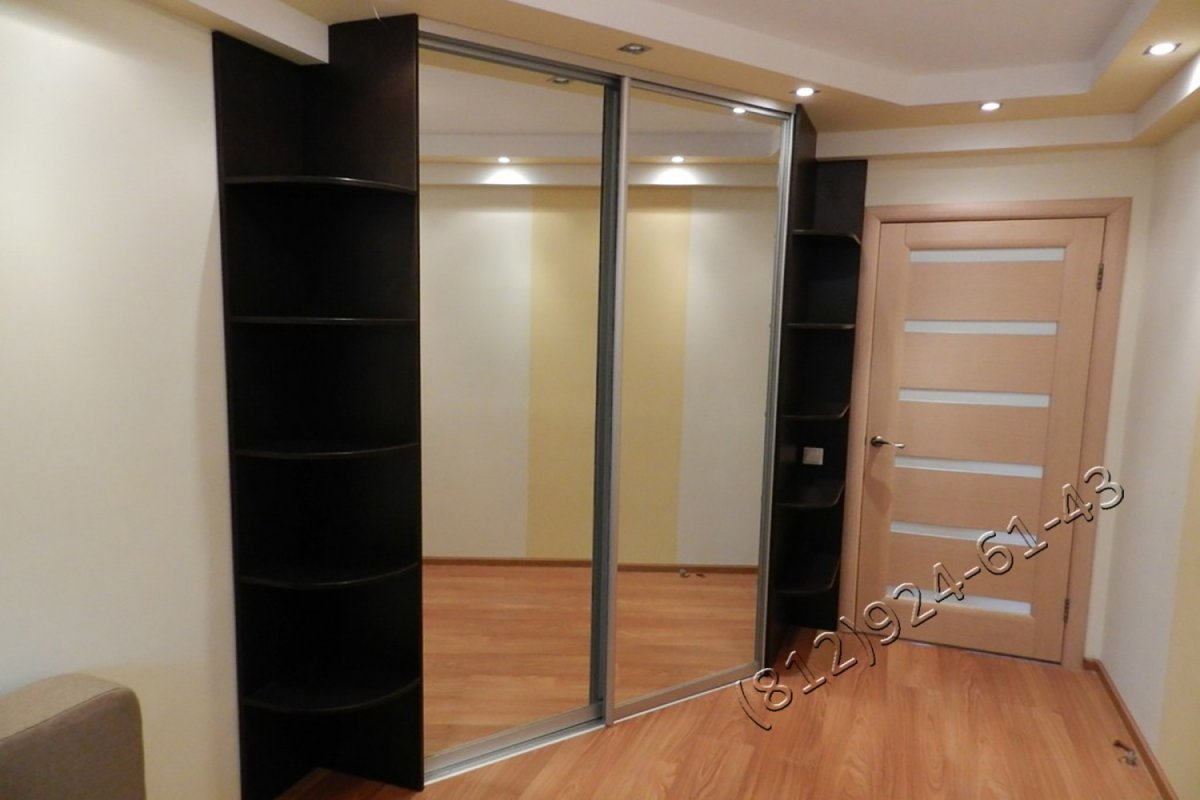 Угловые встроенные шкафы купе