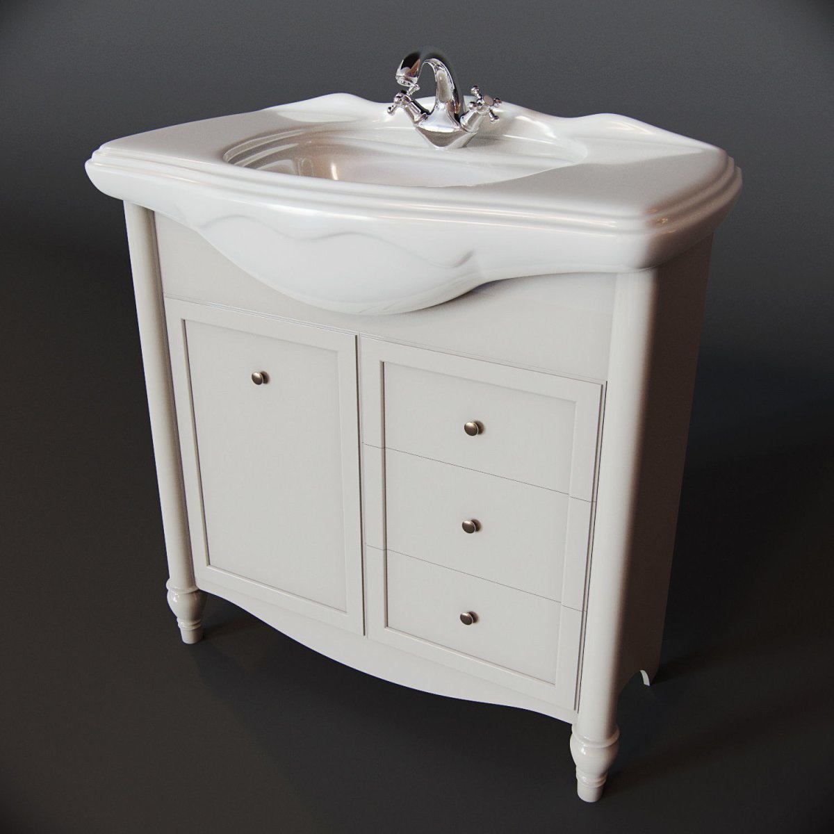 Тумбы с раковиной для ванны Барокко