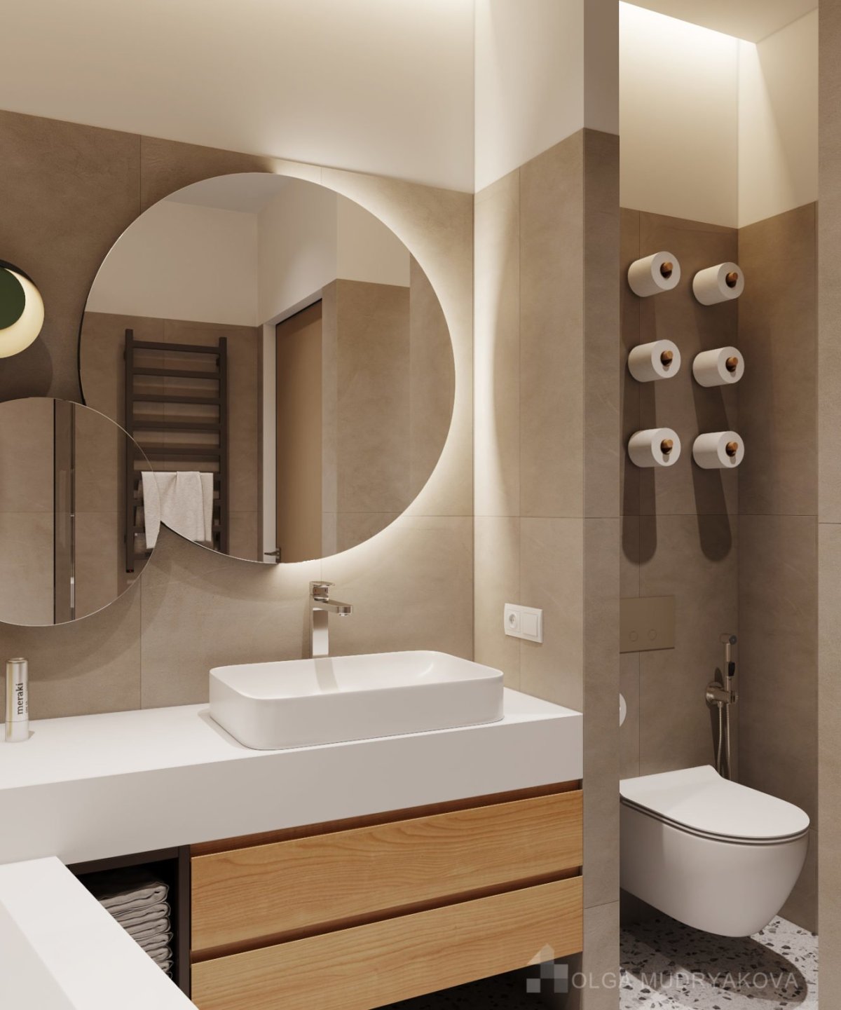 Интерьер совмещенной ванной