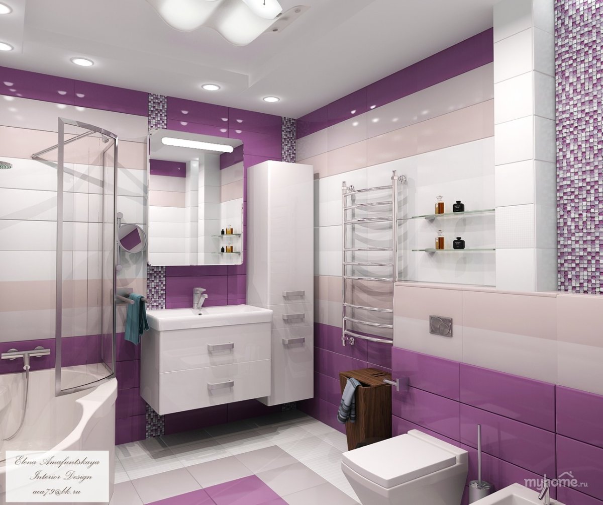 Сиреневая ванная