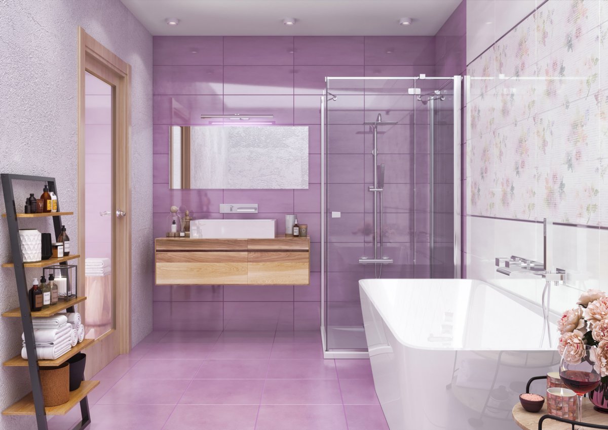 Плитка Viola белый 25х40