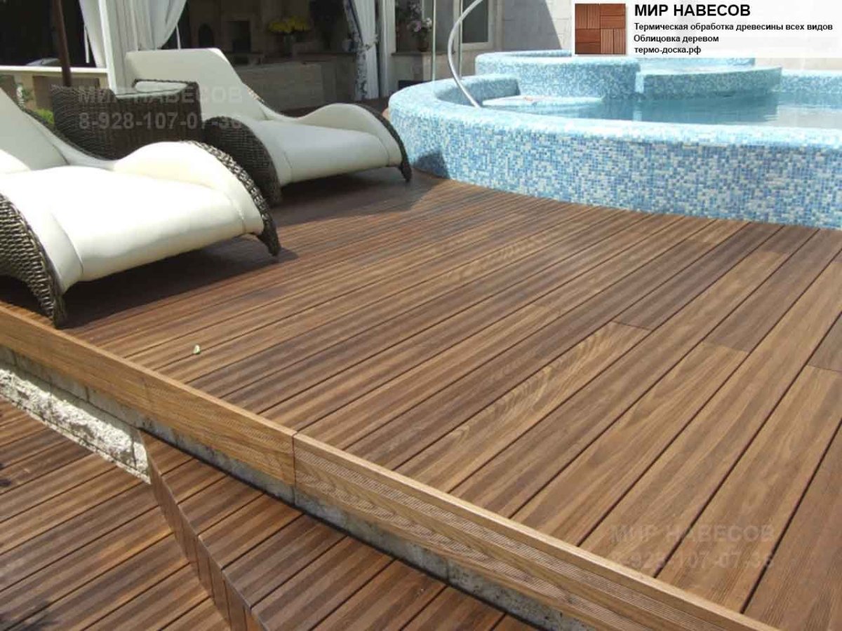 Термодоска лиственница террасная