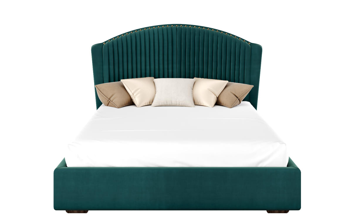 Кровать Сабрина с мягкой спинкой и ящиками 900