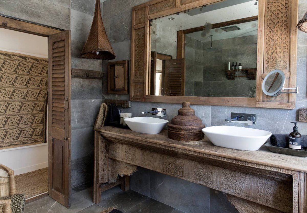 Санузел в балийском стиле