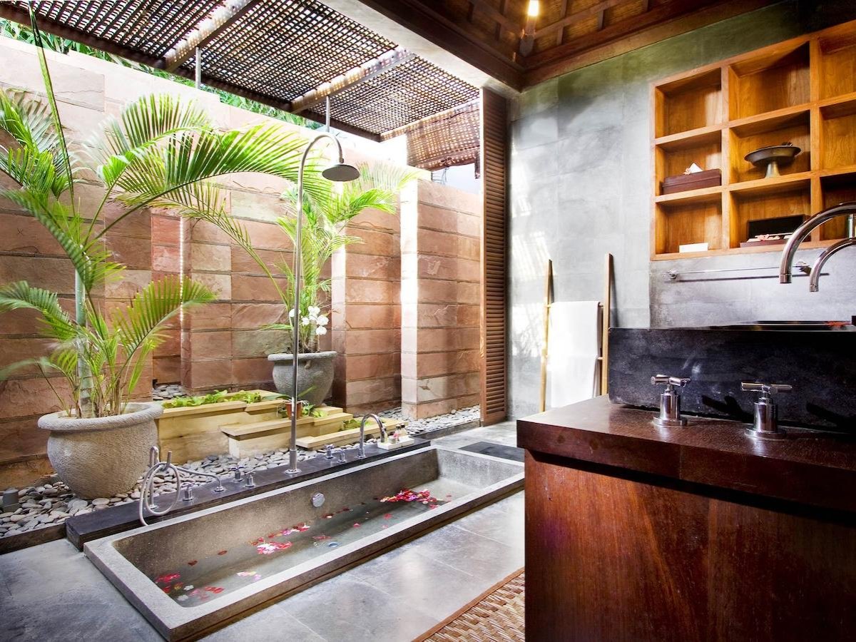 Ванная в балийском стиле
