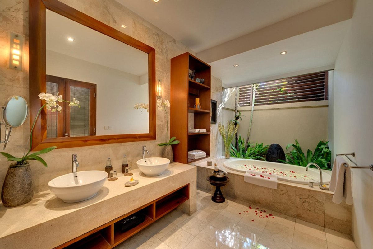 Санузел в балийском стиле