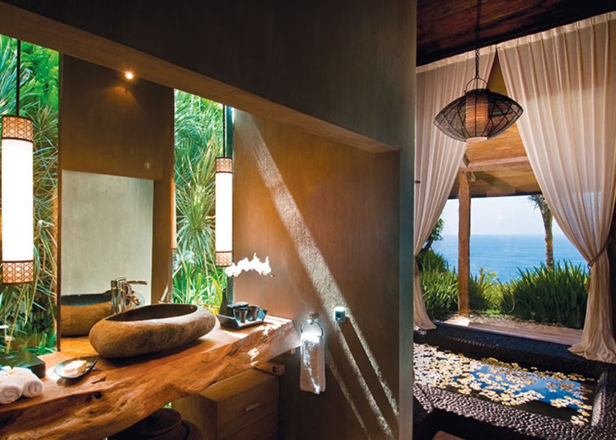 Ванная в балийском стиле