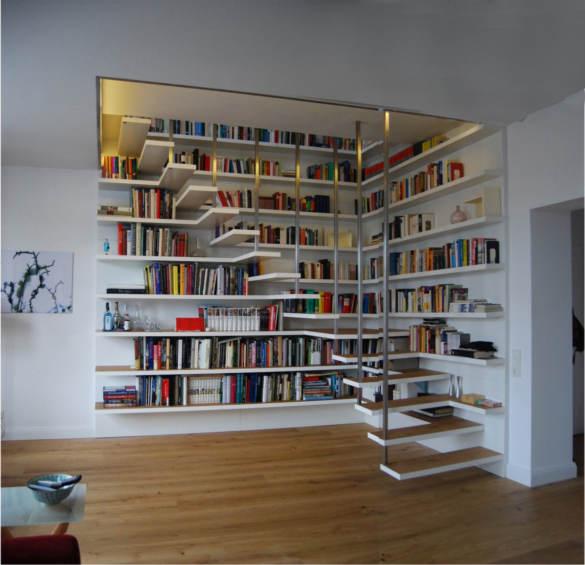 Креативные книжные полки