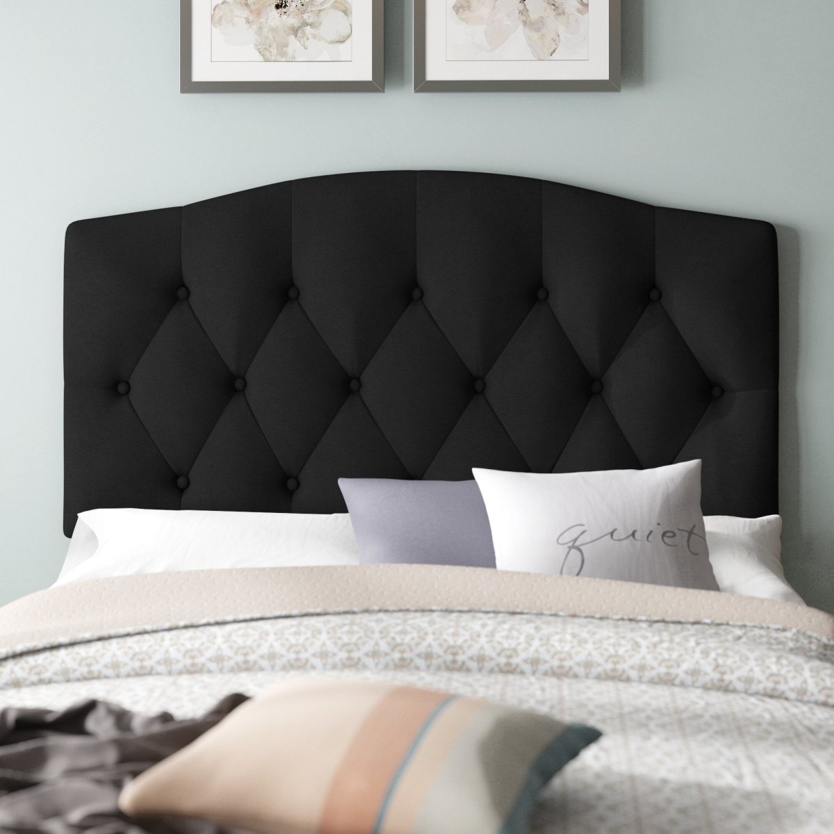 Кровать Elliot Shelter Upholstered Headboard