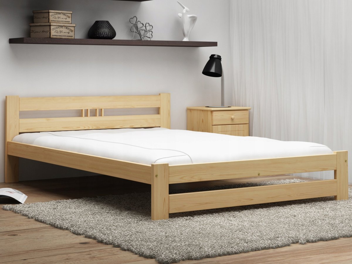 Кровать из массива сосны с матрасом Магда-2