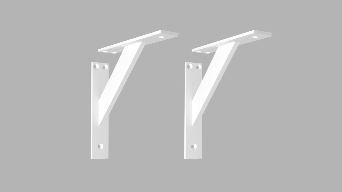 Кронштейн "Регименсола" l=120 мм, белый