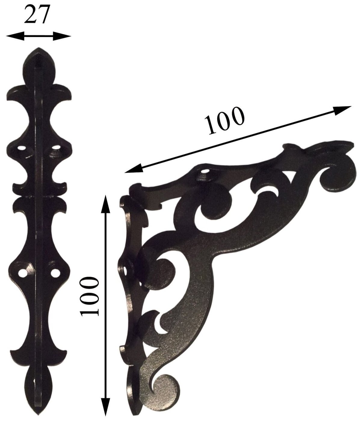 Фигурные кронштейны для полок