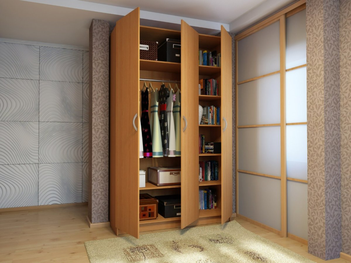 Шкаф с распашными дверцами