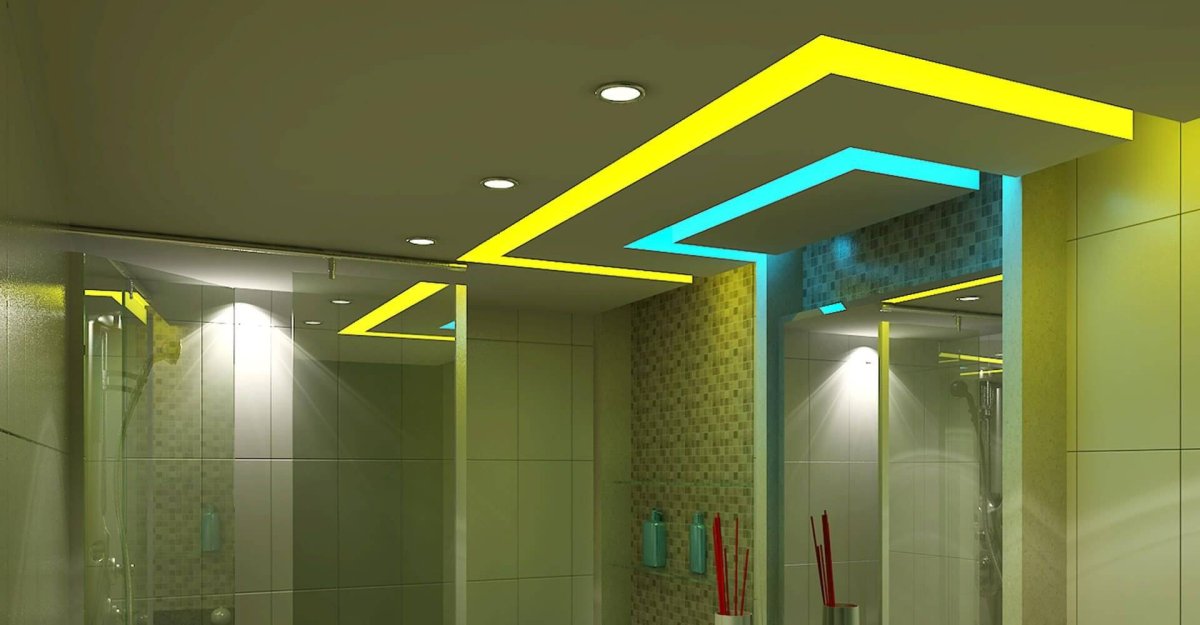 Потолок в ванную комнату