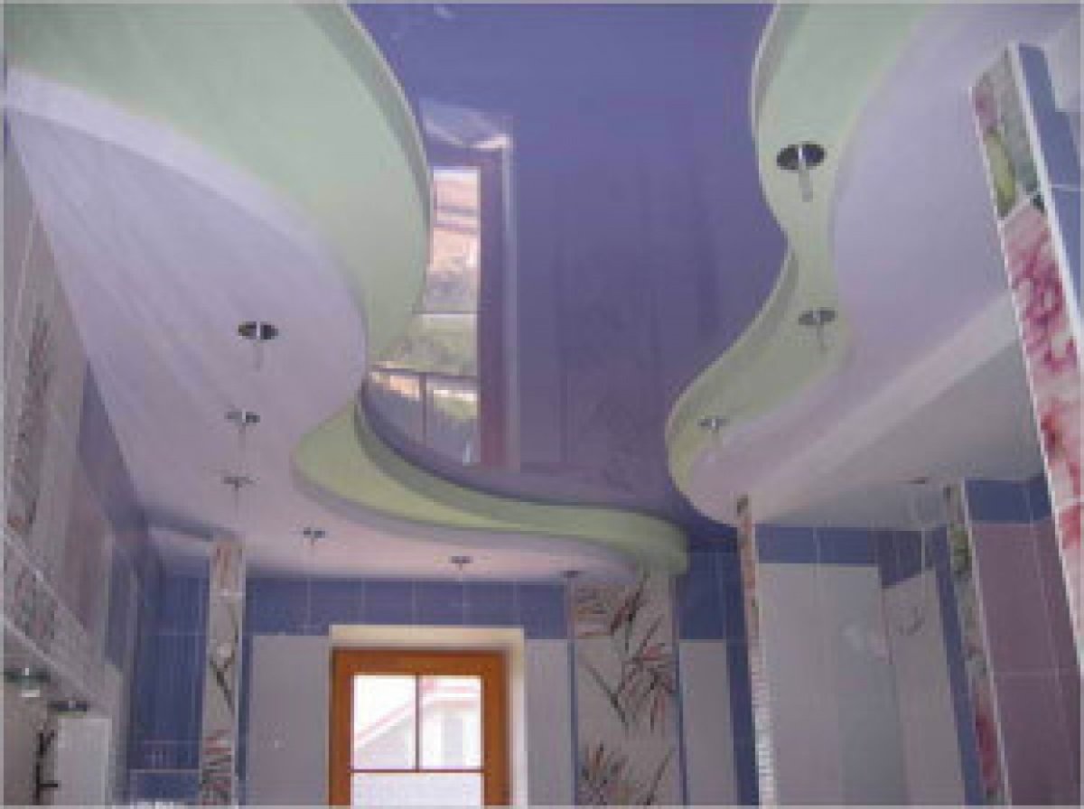 Фигурные натяжные потолки