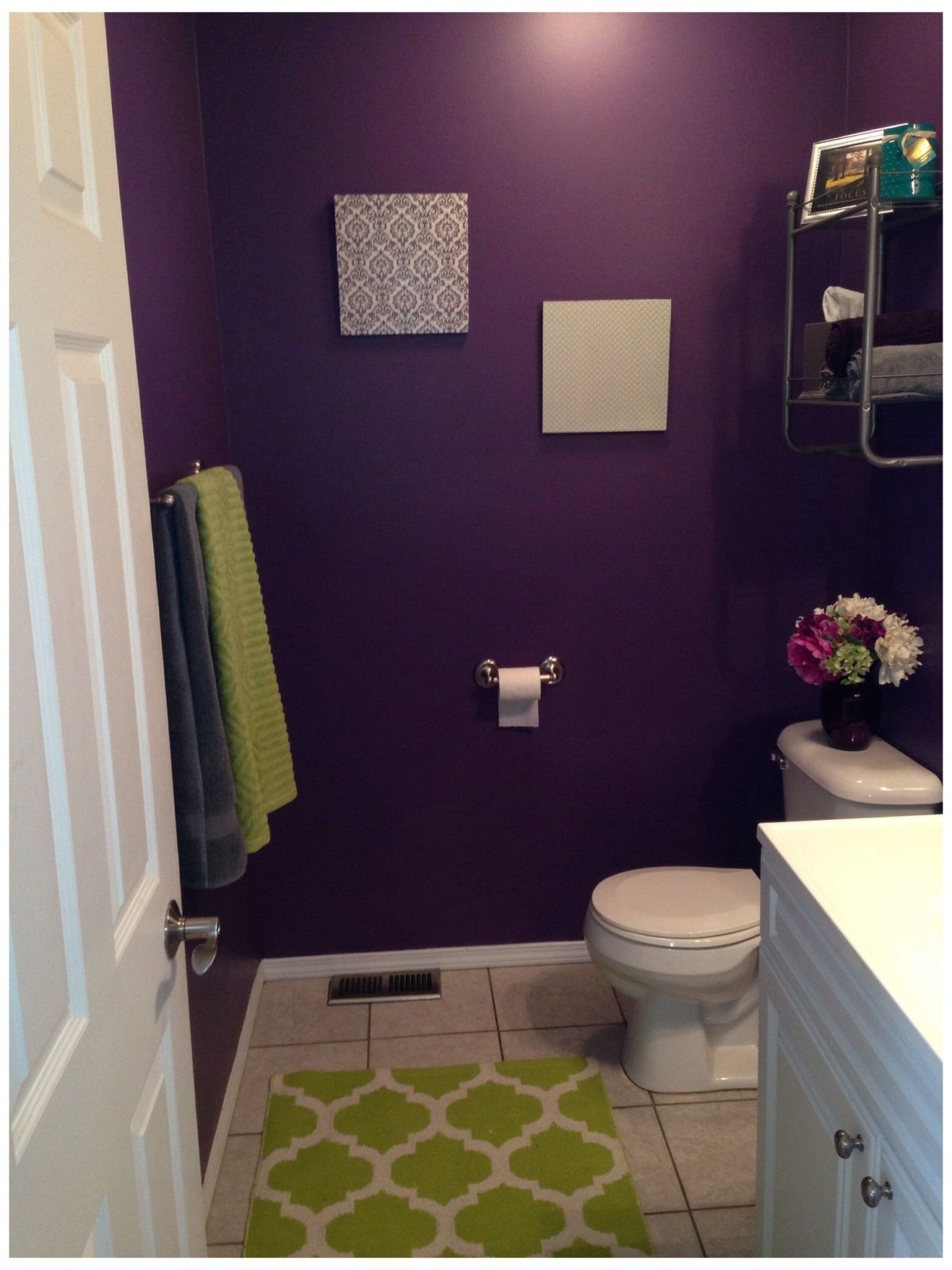 Покрашенная ванная комната