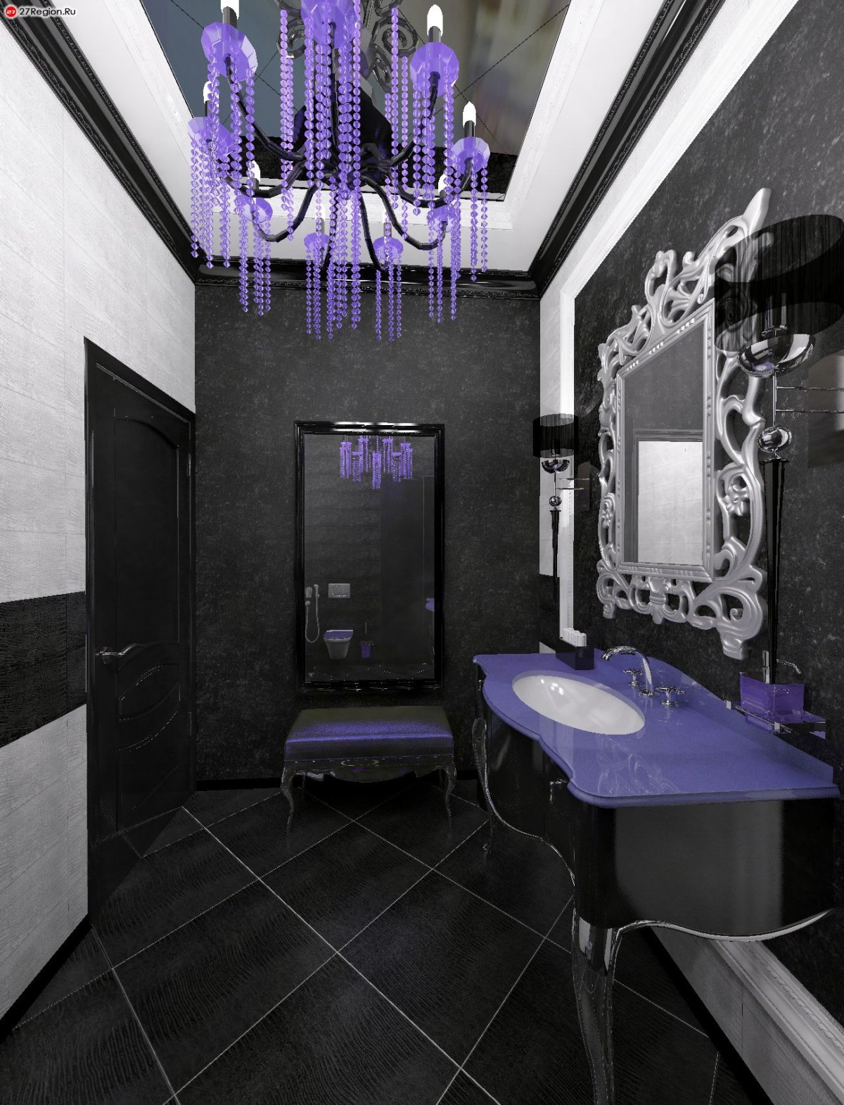 Интерьер туалета в салоне красоты