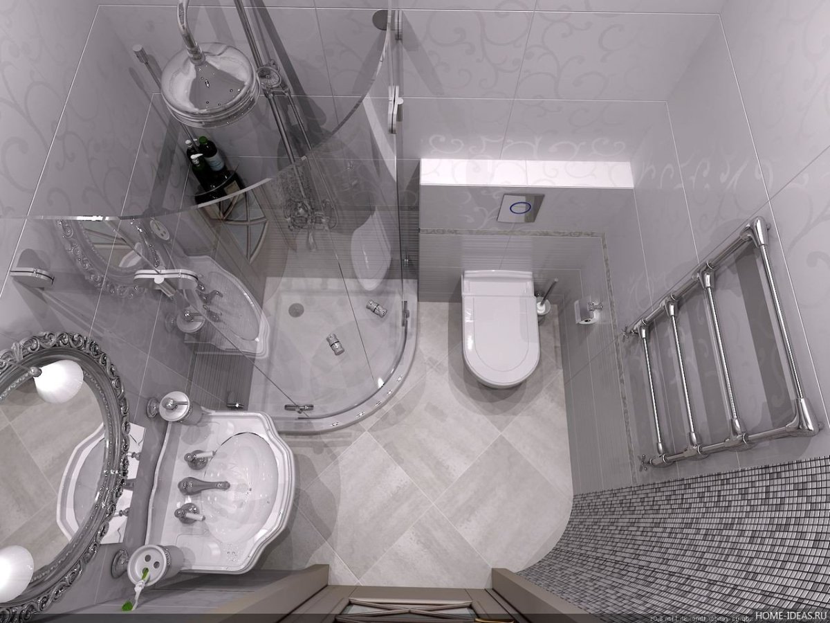 Совмещённый санузел с душевой