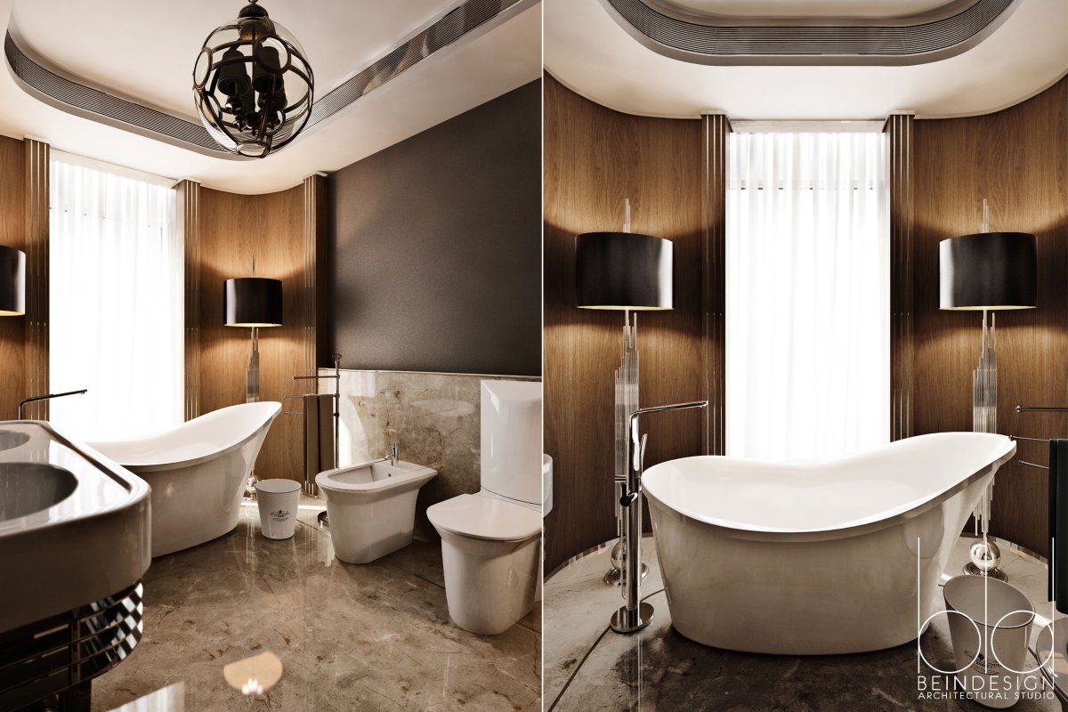 Ванна в стиле арт деко