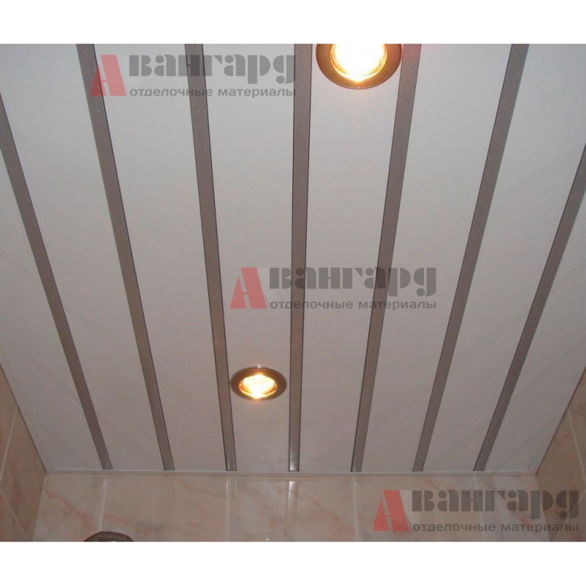 Реечный потолок металлик Cesal