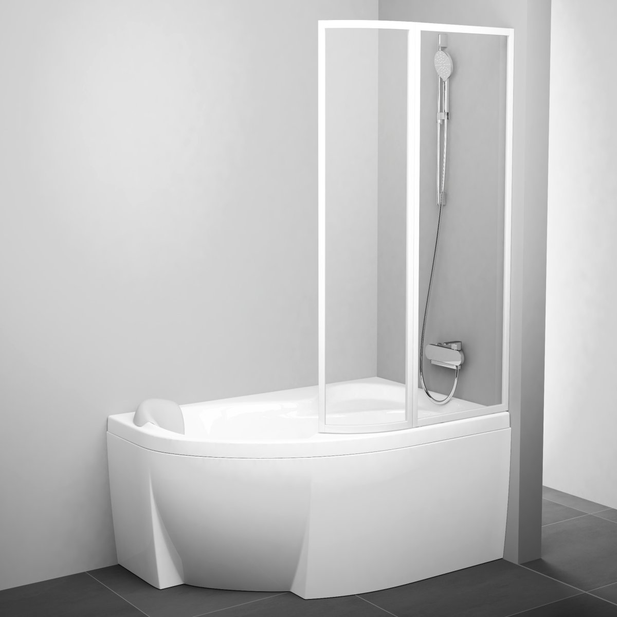 Шторка на ванну Ravak vsk2 Rosa 170 l