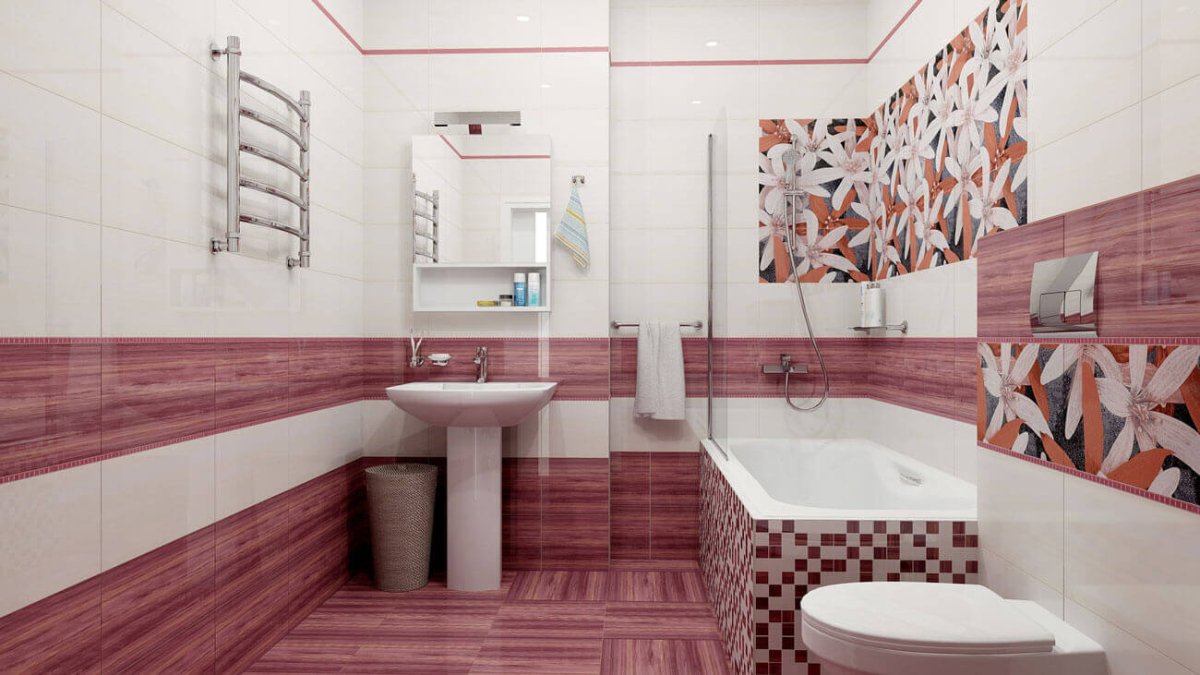 Плитка керамическая в ванную комнату