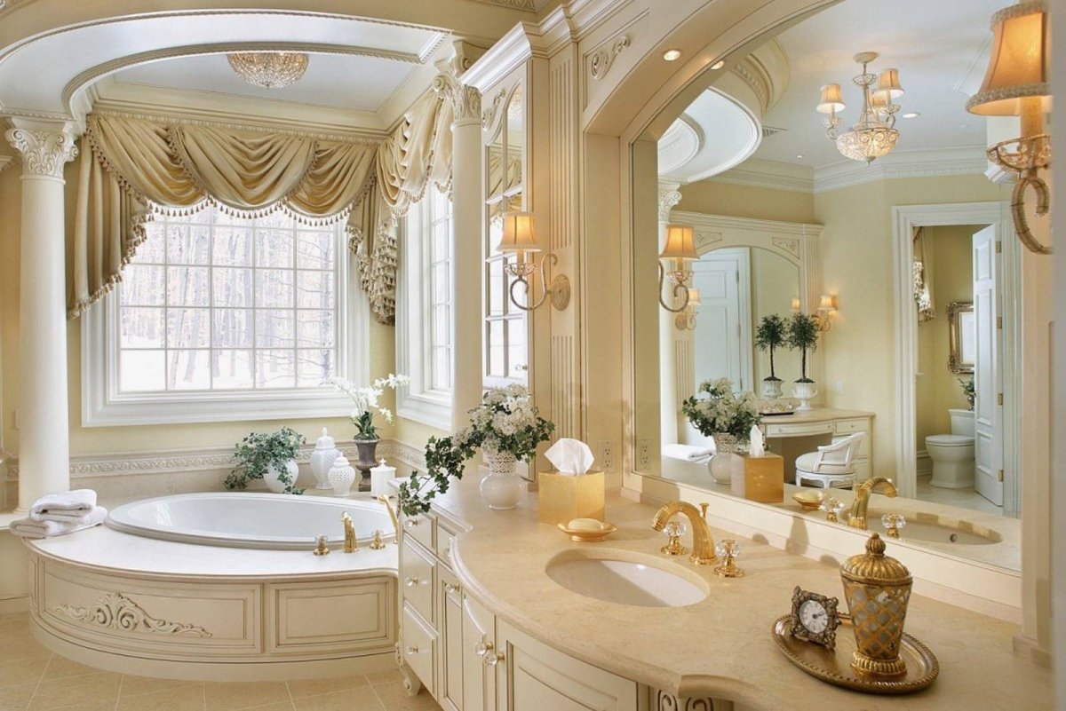 Санузел в стиле рококо