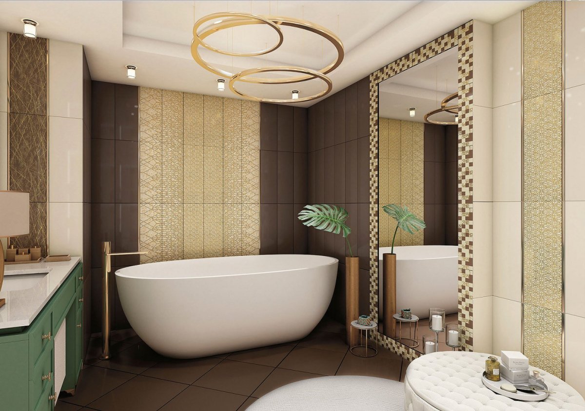 Красивая плитка для ванной комнаты