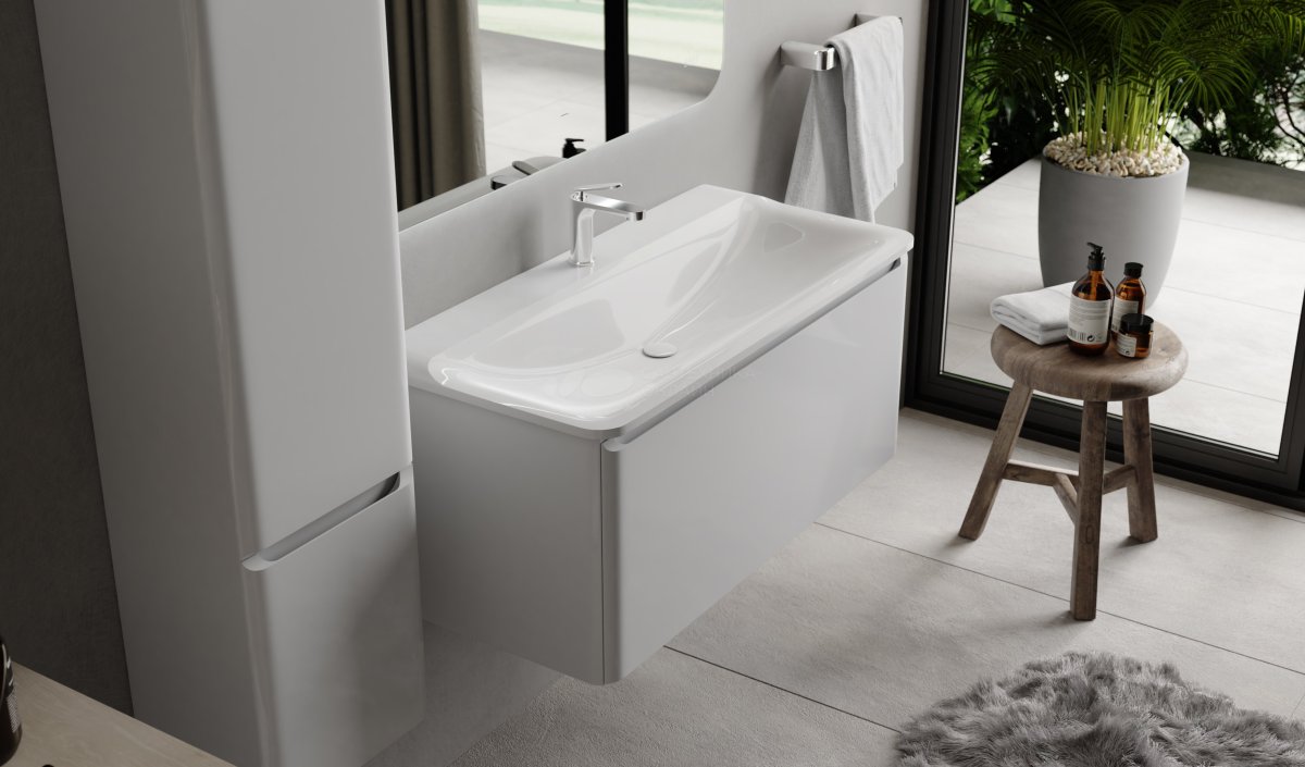 Тумба с раковиной Raval Welto подвесная, 60