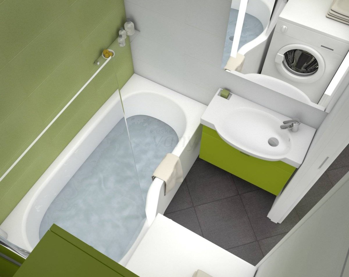 Компактная ванная комната