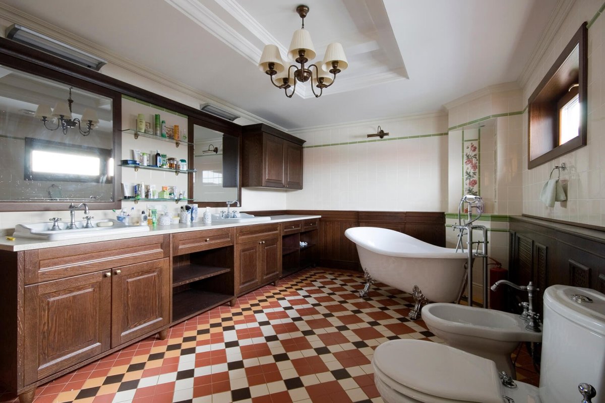 Санузел в английском стиле