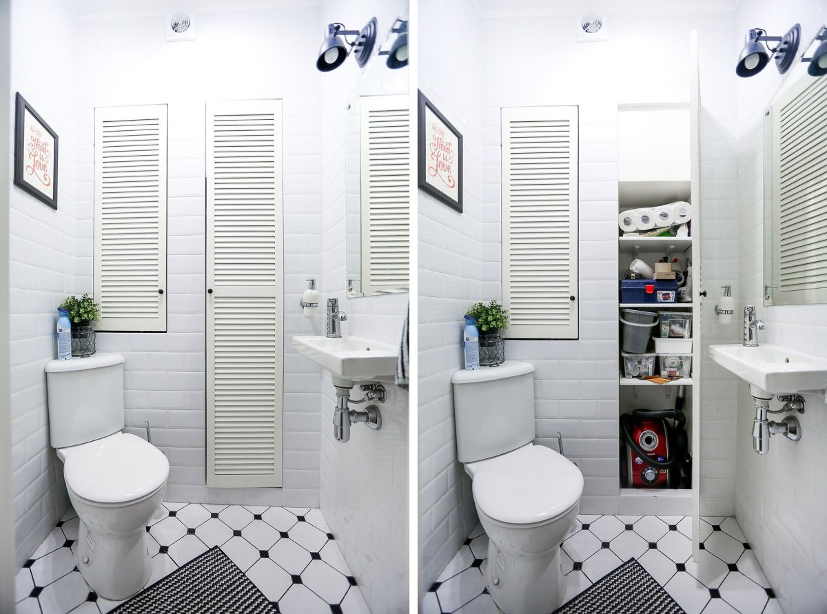 Туалетная комната в скандинавском стиле