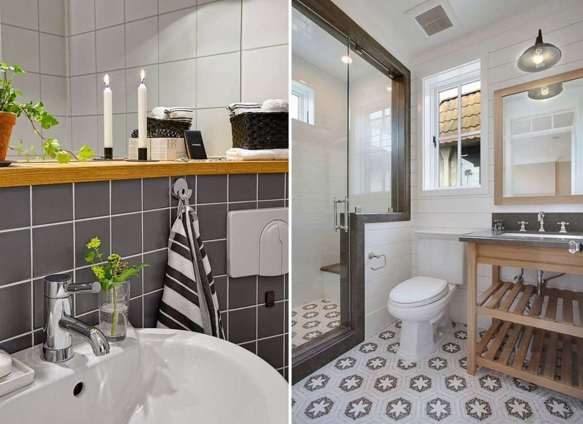 Ванна в шведском стиле