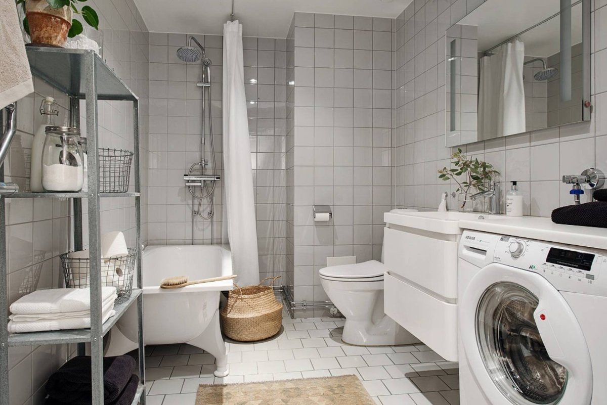 Ванная комната Сканди лофт